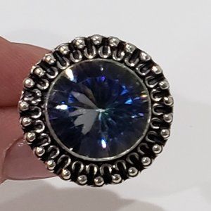 Topaz gemstone, 925 silver ring